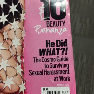 Caution: You may not want to getg legal advice from Cosmo. 